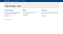 Desktop Screenshot of joeyconway.com