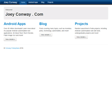 Tablet Screenshot of joeyconway.com